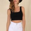 Tops Salty Crush | Karla Top - Black