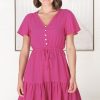 Dresses Salty Crush | Rosane Mini Dress - Magenta