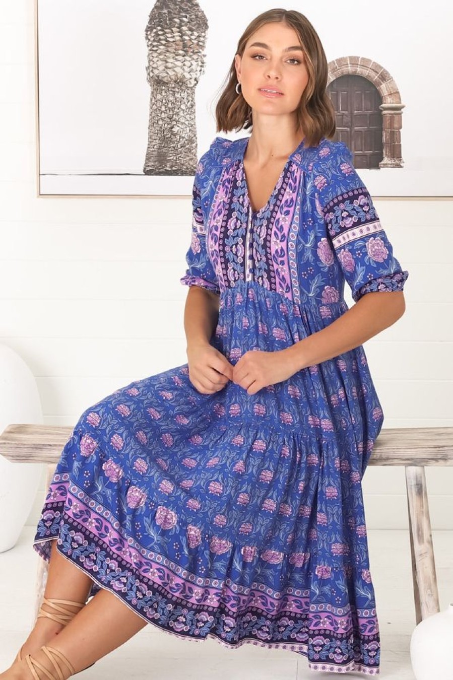 Jaase JAASE | Eve - Bluey Midi Dress