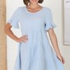 Dresses Salty Crush | Cora Mini Dress - Sky Blue