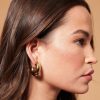 Accessories ANGELS WHISPER | Bold Macaroni Loop Earrings - Gold