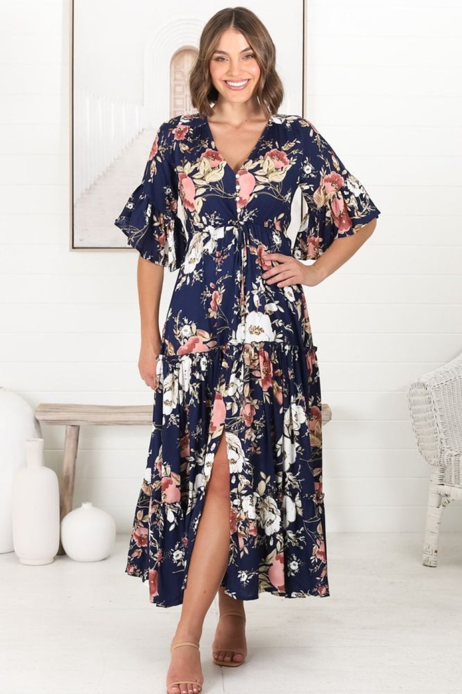 Dresses Salty Crush | Sky - Flora Maxi Dress