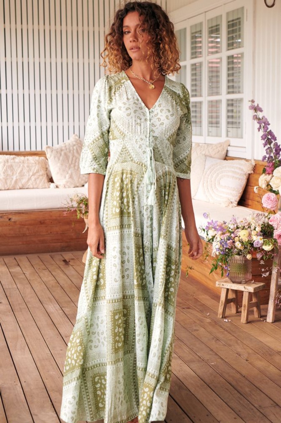 Jaase jaase | Indiana - Thyme Maxi Dress