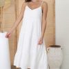 Dresses Salty Crush | Rinley Midi Dress - White