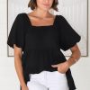 Tops Salty Crush | Harlen Top - Black