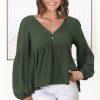 Tops Salty Crush | Grace Top - Olive