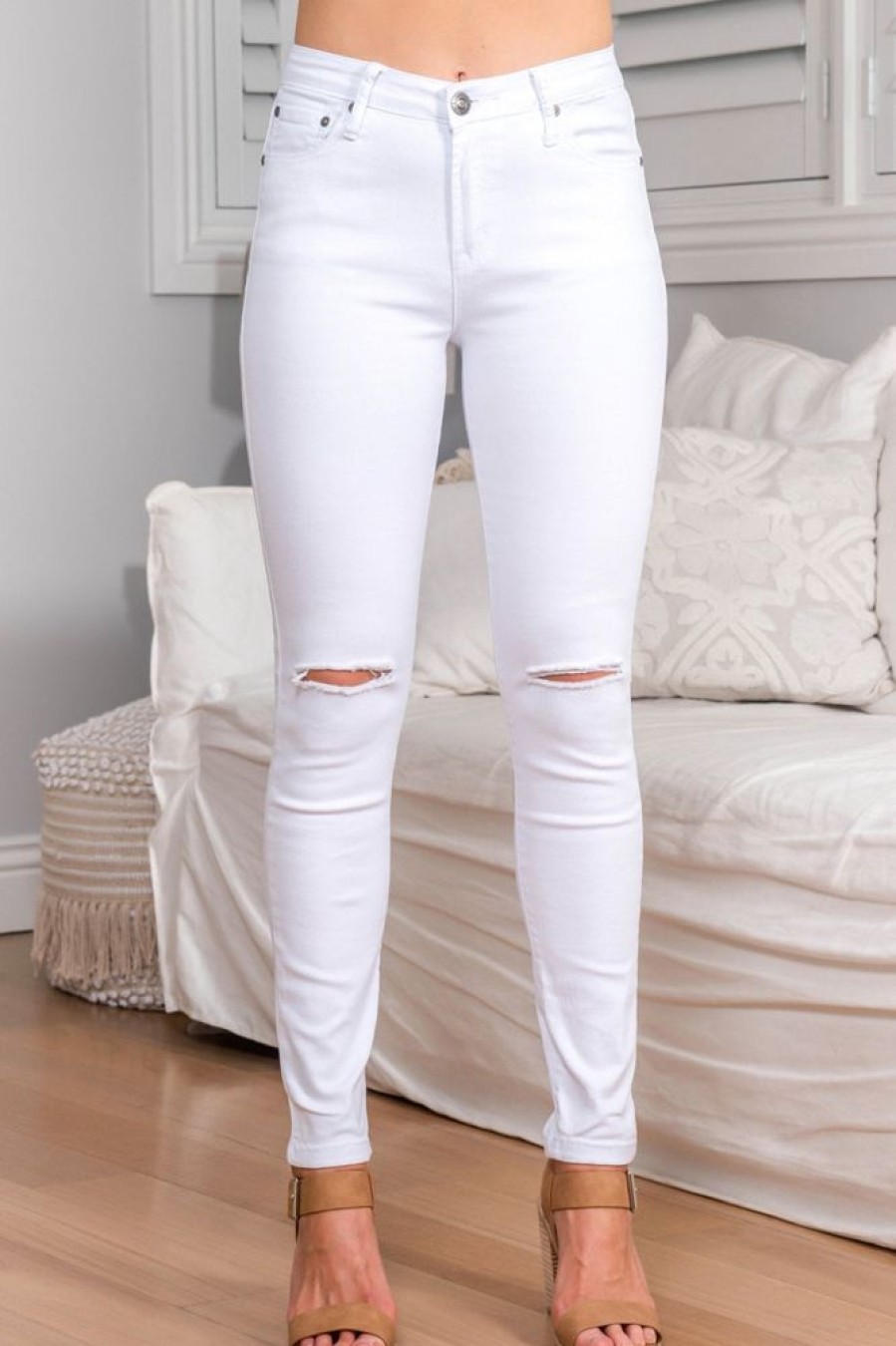 Bottoms Salty Crush | Cruise Jeans - White