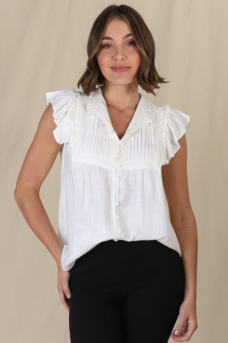 Tops Salty Crush | Zilu Top - White