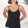 Tops Salty Crush | Maves Cami - Black