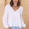 Tops Salty Crush | Grace Top - White