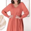 Dresses Salty Crush | Barina Mini Dress - Rust