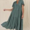 Dresses Salty Crush | Peggy Midi Dress - Green