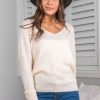 Tops Salty Crush | Carol Knit Top - Cream