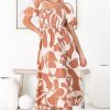 Dresses Salty Crush | Azira Midi Dress - Rust