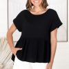 Tops Salty Crush | Drew Top - Black