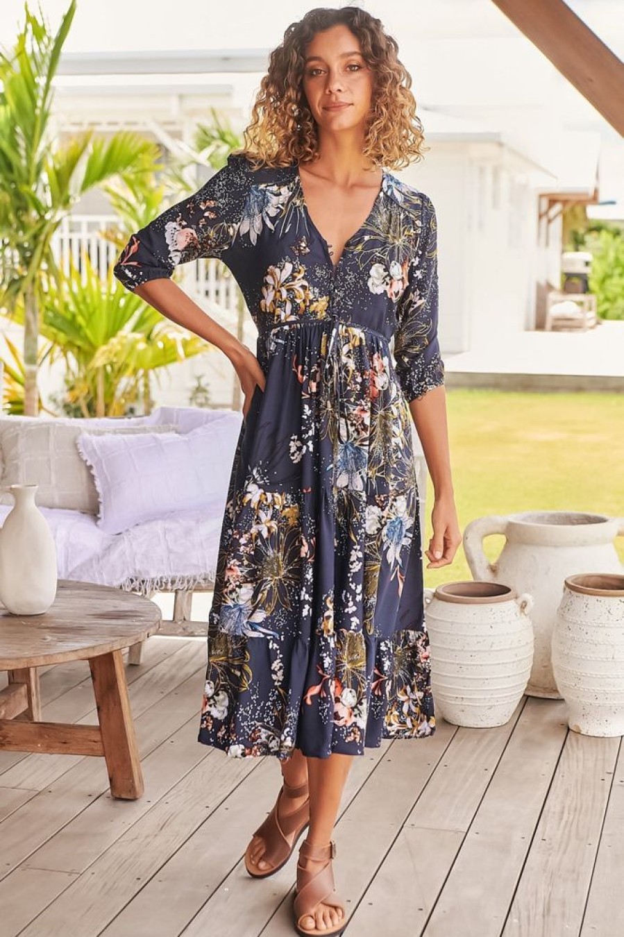 Jaase JAASE | Eve - Indigo Midi Dress