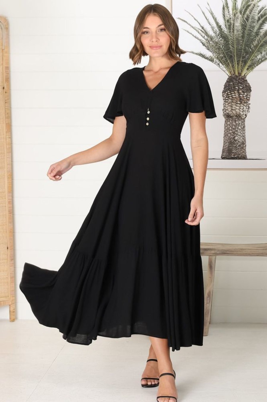 Dresses Salty Crush | Libby Maxi Dress - Black