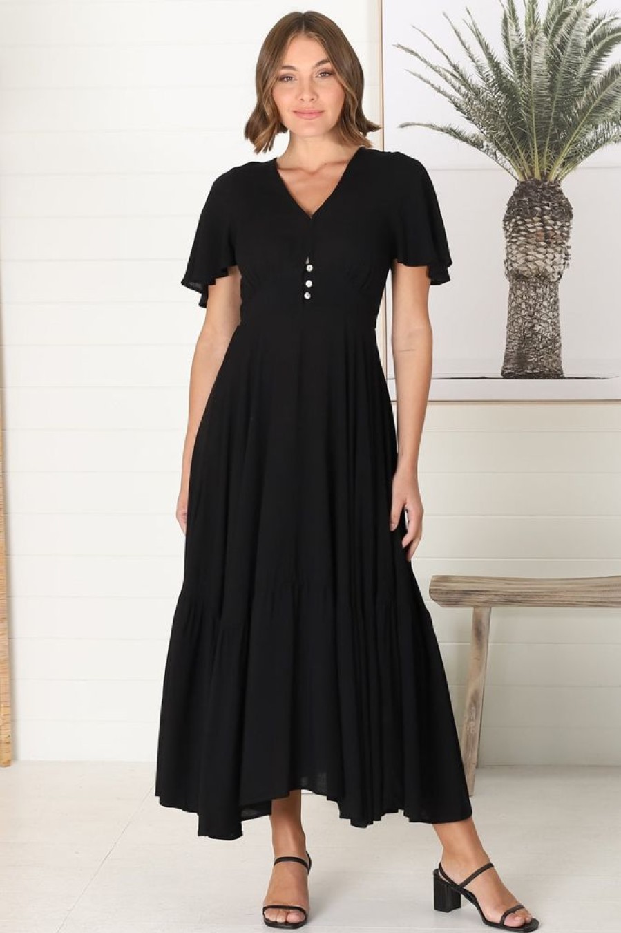 Dresses Salty Crush | Libby Maxi Dress - Black