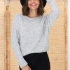 Tops Salty Crush | Joanne Knit Top - Grey