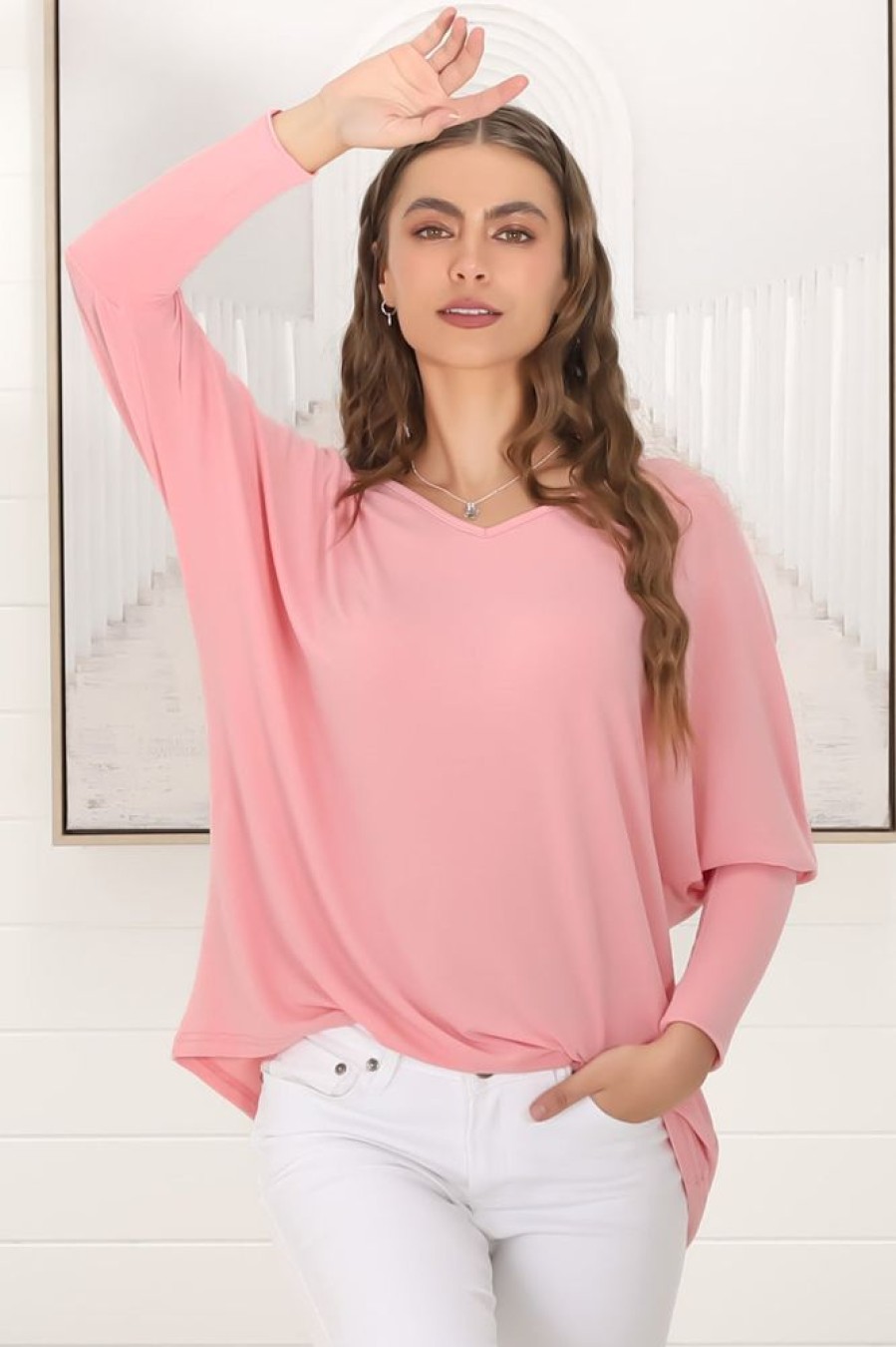 Tops Salty Crush | Verona Top - Blush