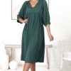 Dresses Salty Crush | Mariah Midi Dress - Emerald