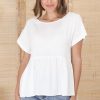 Tops Salty Crush | Drew Top - White