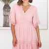 Dresses Salty Crush | Leelie Mini Dress - Pink