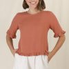 Tops Salty Crush | Adria Top - Rust