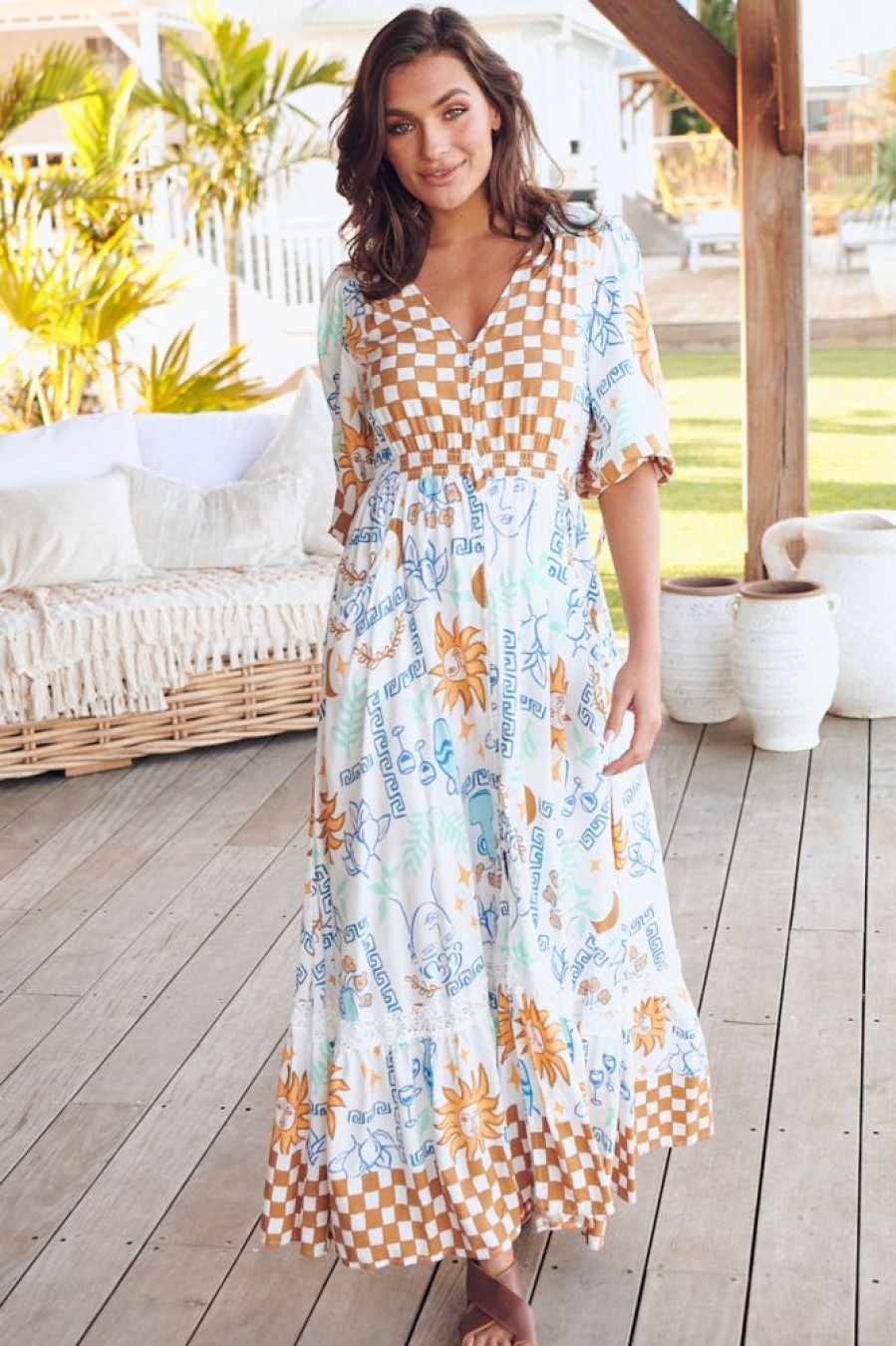 Dresses Salty Crush | Molli - Rhodes Maxi Dress