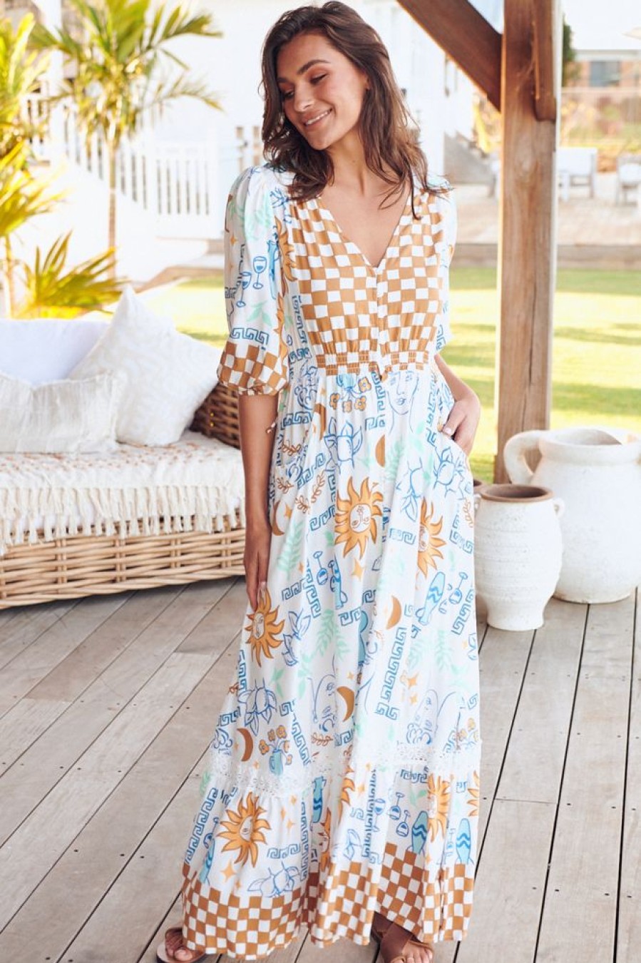 Dresses Salty Crush | Molli - Rhodes Maxi Dress