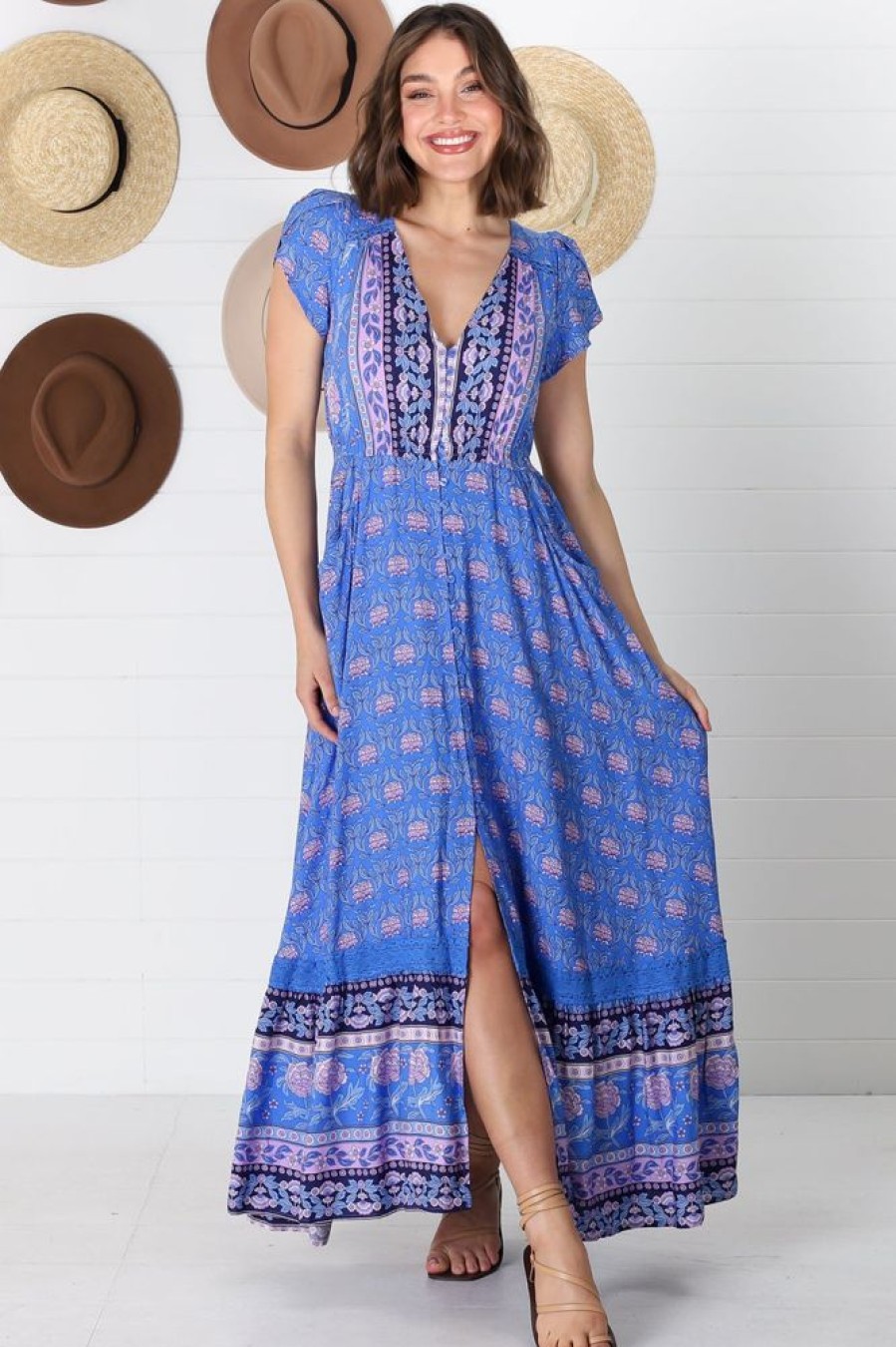 Jaase JAASE | Carmen - Bluey Maxi Dress