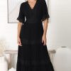 Dresses Salty Crush | Peony Maxi Dress - Black