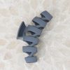 Accessories Salty Crush | Brooke Wavy Claw Clip - Grey