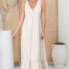 Dresses Salty Crush | Scout Linen Maxi Dress - Oat