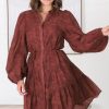 Dresses Salty Crush | Danny Mini Dress - Carrol Burgandy