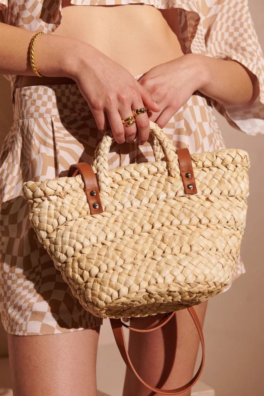 Accessories ANGELS WHISPER | Annie Picnic Straw Bag - Small