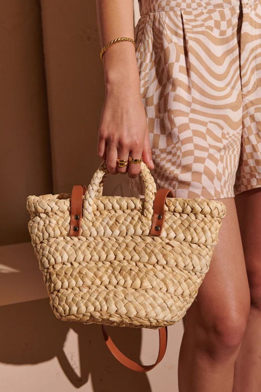 Accessories ANGELS WHISPER | Annie Picnic Straw Bag - Small