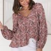 Tops Salty Crush | Grace - Alayna Top - Rose