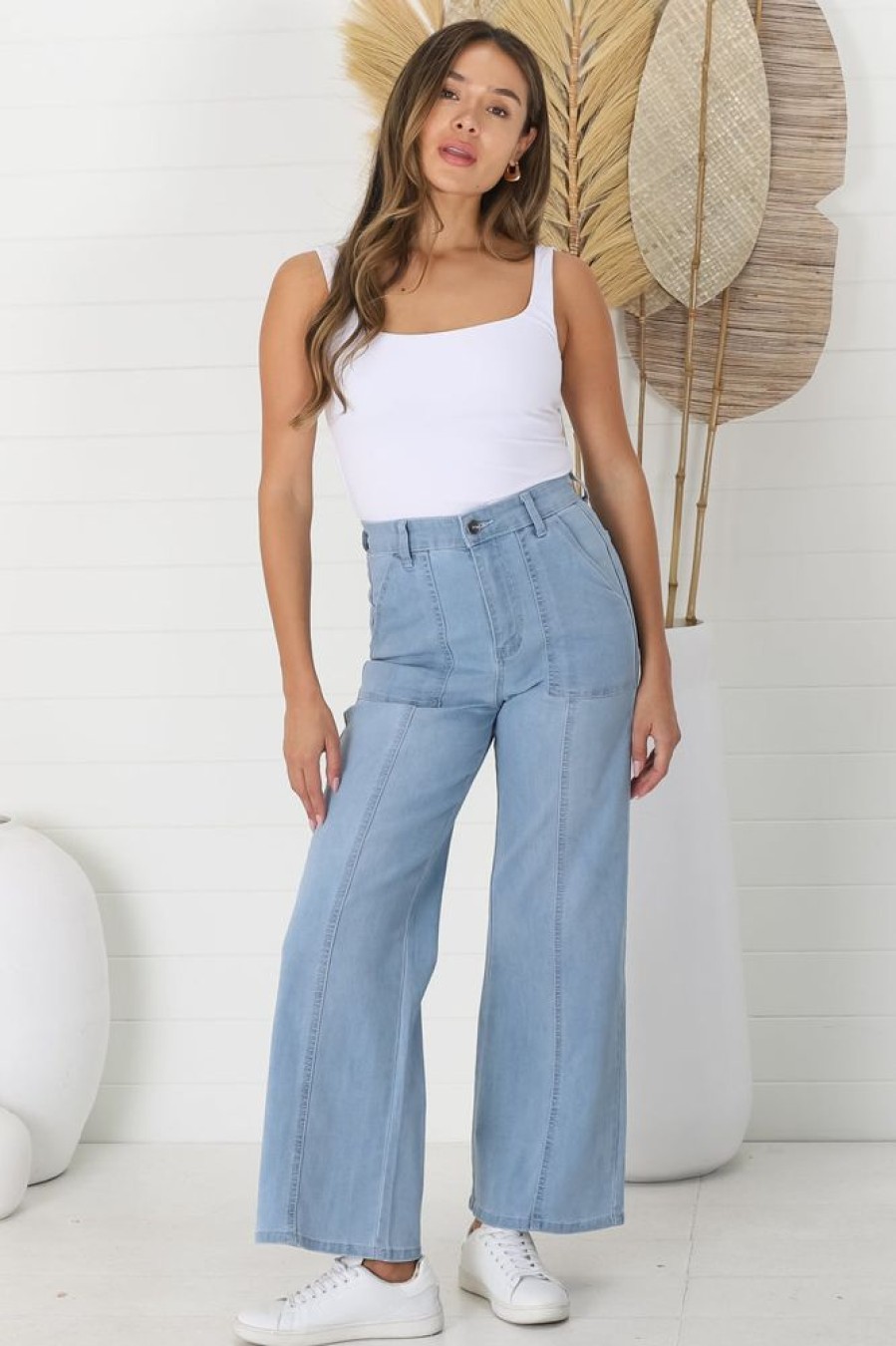 Bottoms Salty Crush | Liz Jeans - Light Denim