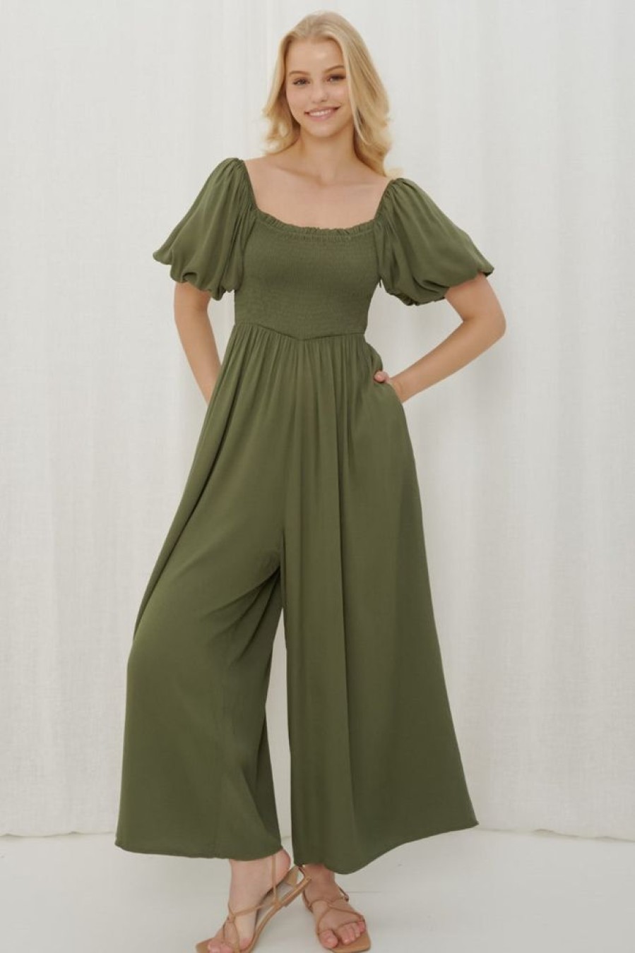 Playsuits/Jumpsuits Salty Crush | Elsa Jumpsuit- Khaki