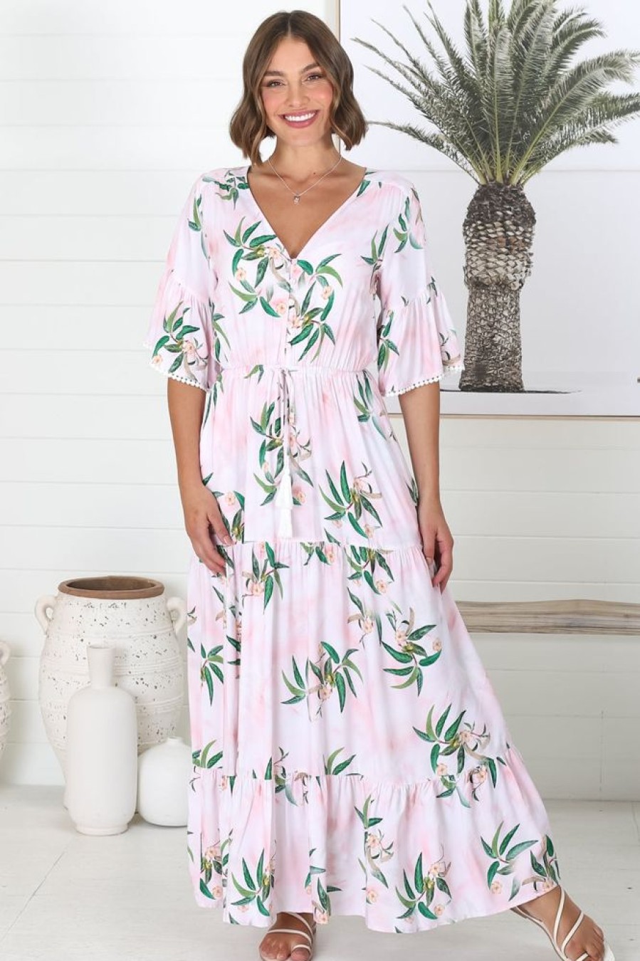 Dresses Salty Crush | Olianna Maxi Dress - Pink