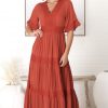 Dresses Salty Crush | Peony Maxi Dress - Paprika