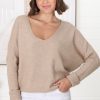 Tops Salty Crush | Carol Knit Top - Camel