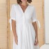 Dresses Salty Crush | Tansy Mini Dress - White