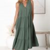 Dresses Salty Crush | Aurora Midi Dress - Green