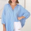 Tops Salty Crush | Hunter Shirt - Blue