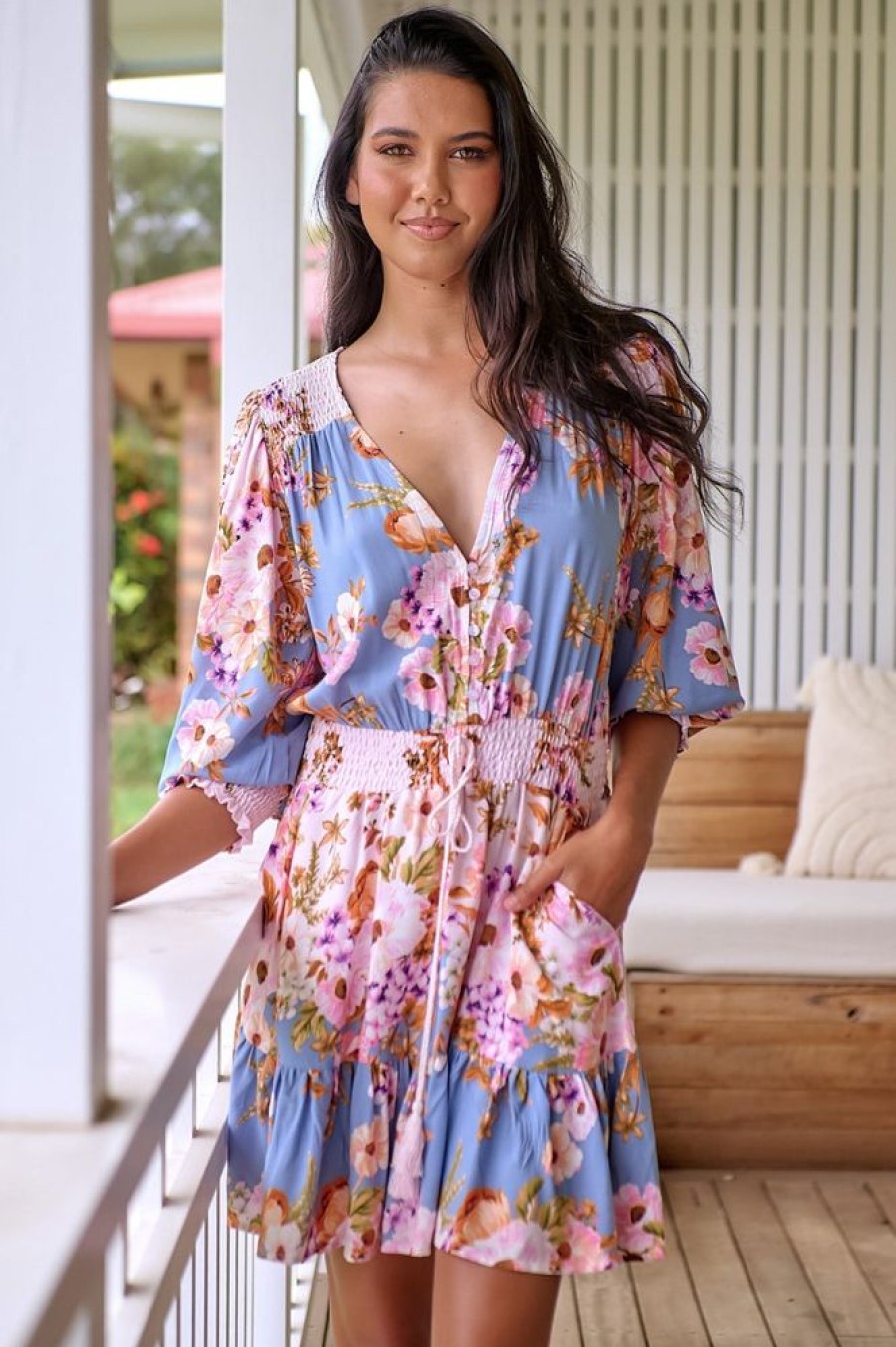 Jaase JAASE | Nusa - French Rose Mini Dress