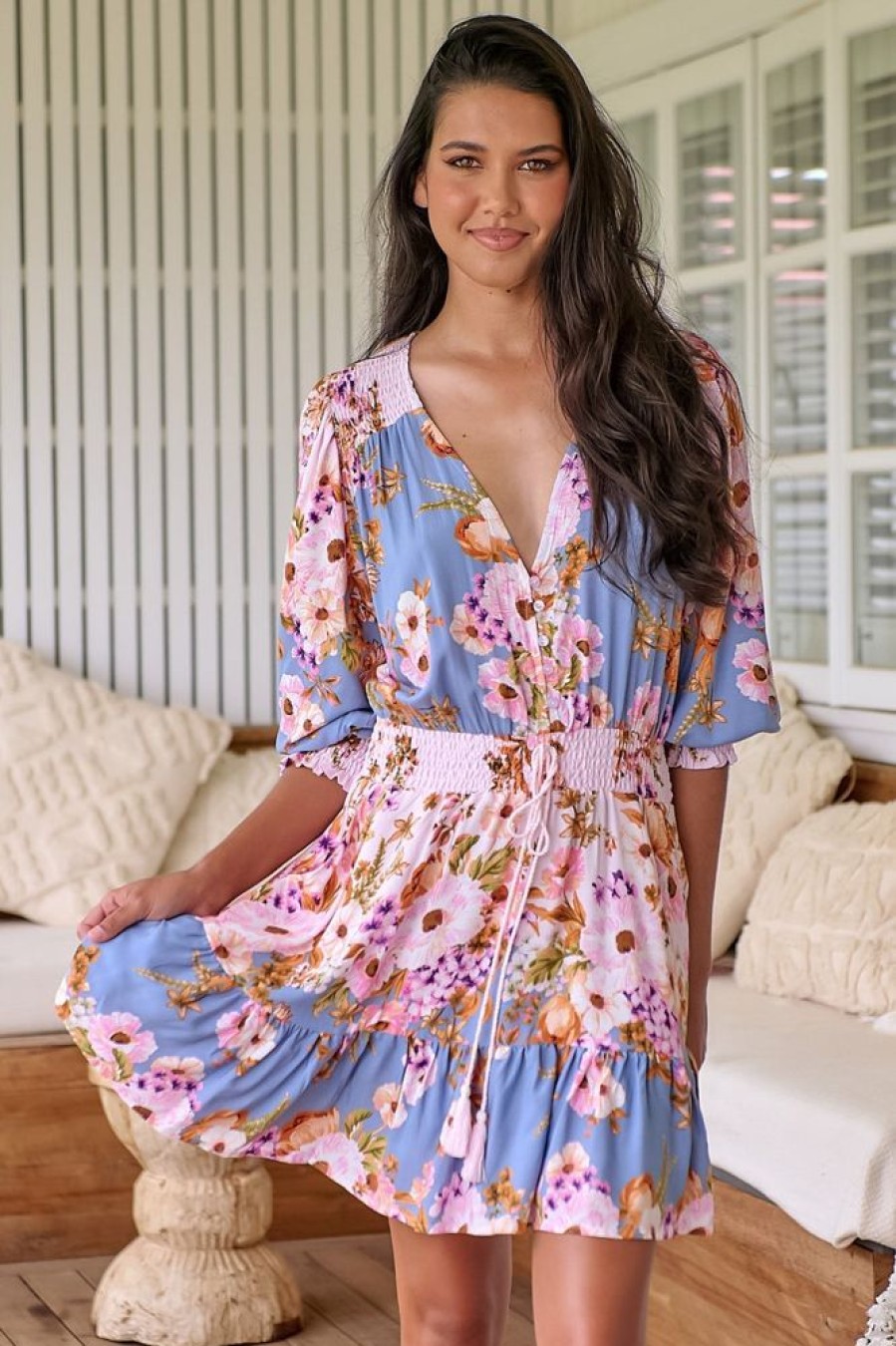 Jaase JAASE | Nusa - French Rose Mini Dress