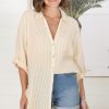 Tops Salty Crush | Beachly Stripe Shirt - Yellow