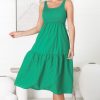 Dresses Salty Crush | Sarlie Midi Dress - Green